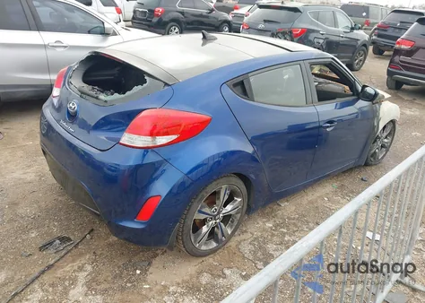 2017 Hyundai Veloster Value Edition z USA, uszkodzony, nr VIN KMHTC6AD4HU322133
